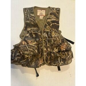Pella Bird N Lite Hunting Upland Vest Mens L Camo Advantage Pack Utility Pockets